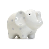 White Elephant With Gray Polka Dots Bank